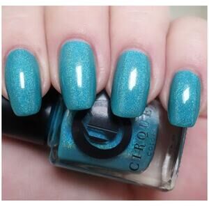 Cirque Nail Polish "Cerrillos" NEW Blue Glitter Shimmer Holo Iridescent Lacquer